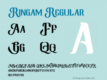 Ringam Version 1.000;PS 001.001;hotconv 1.0.56 Font Sample