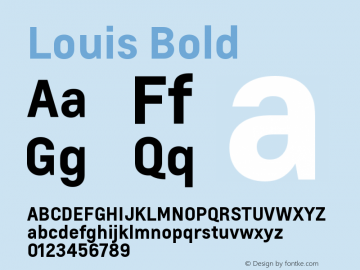 Louis-Bold Version 1.100图片样张