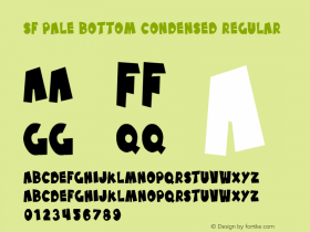 SF Pale Bottom Condensed Regular ver 1.0; 2000.图片样张