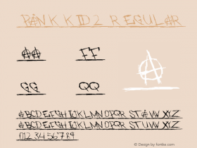 PUNK KID 2 Version 1.00 July 15, 2003, initial release Font Sample