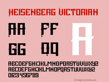 Heisenberg 1.000 Font Sample