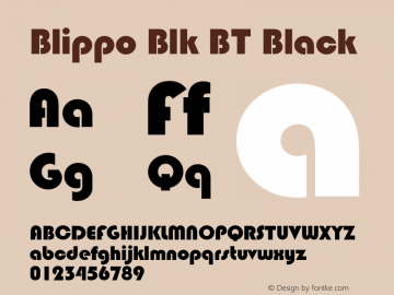 Blippo Blk BT Black mfgpctt-v1.54 Tuesday, February 9, 1993 8:30:29 am (EST) Font Sample