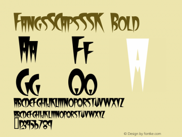 FangsSCapsSSK Bold Macromedia Fontographer 4.1 8/12/95图片样张