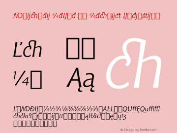 Chianti ItExt BT Italic Extension mfgpctt-v4.5 Fri Sep 3 17:58:53 EDT 1999 Font Sample