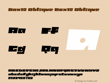 Box10 Oblique Version 1.000;PS 001.001;hotconv 1.0.56图片样张