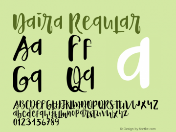 Naira Version 1.000 Font Sample