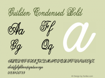 Guilden-CondensedBold Version 1.000图片样张