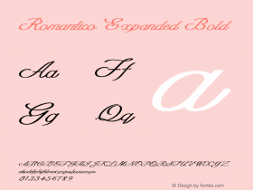 Romantico-ExpandedBold Version 1.000图片样张