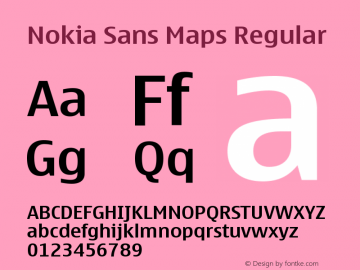 Nokia Sans Maps Version 0.01图片样张