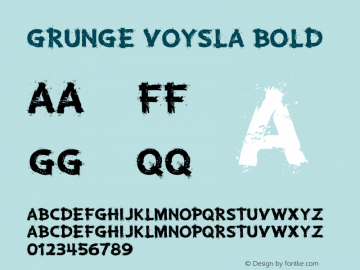 Grunge Voysla Bold Version 1.000图片样张