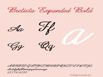 Bretista-ExpandedBold Version 1.000图片样张