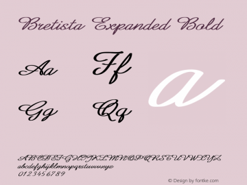 Bretista-ExpandedBold Version 1.000图片样张