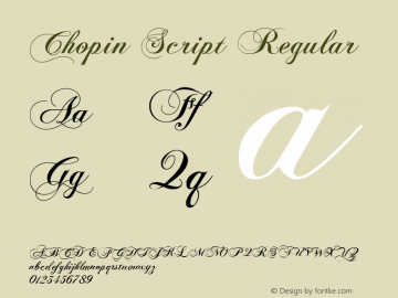 Chopin Script Regular 001.047图片样张