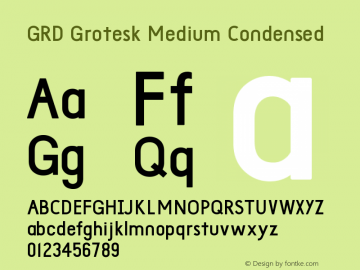 GRDGrotesk-MediumCondensed Version 001.002图片样张