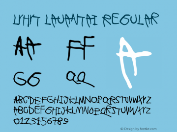 Lyhyt Lauantai Version 1.00 July 9, 2014, initial release Font Sample