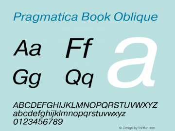 Pragmatica Book Oblique Version 2.000图片样张