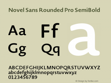 NovelSansRdPro-SemiBold 1.000图片样张