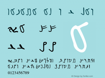 Nabataean Regular Version 1.00 December 17, 2006, initial release Font Sample