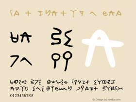 Protosinaitic Regular Version 1.00 December 16, 2006, initial release Font Sample