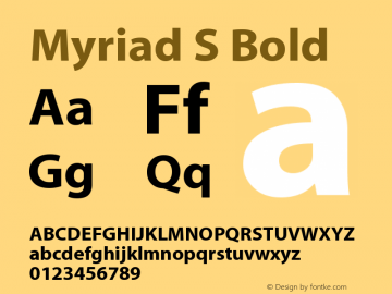 MyriadS-Bold 001.002图片样张