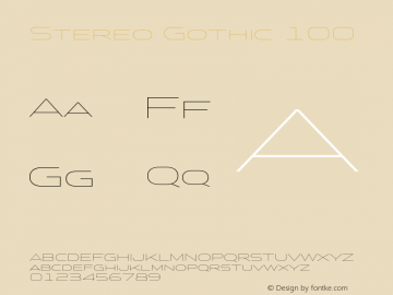 StereoGothic-100 Version 1.002 2014图片样张