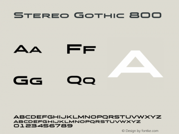 StereoGothic-800 Version 1.002 2014图片样张