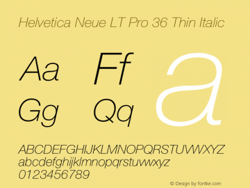 HelveticaNeueLTPro-ThIt Version 1.000;PS 001.000;hotconv 1.0.38图片样张