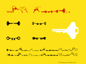 Keys Normal Unknown Font Sample