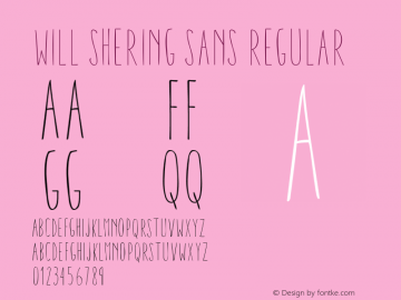 Willsheringsans Version 2.000 Font Sample