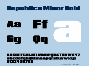 Republica Minor Bold 2.0图片样张