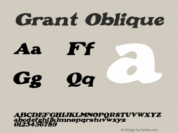 Grant Oblique Rev. 003.000图片样张