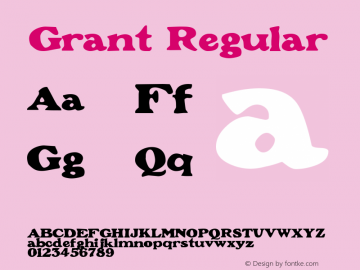 Grant Regular Rev. 003.000图片样张