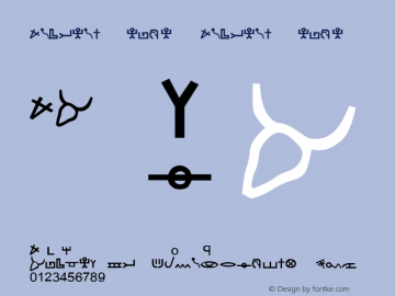 Ancient Hebrew Ancient Hebrew 1.0 Font Sample