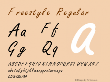 Freestyle 3.1 Font Sample