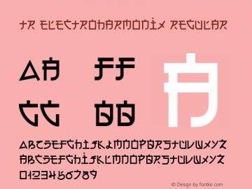 TR Electroharmonix Version 1.12 Font Sample