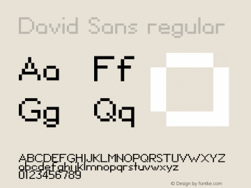 David Sans 1.00 Font Sample