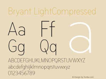 Bryant-LightCompressed Version 1.000 2005 initial release图片样张