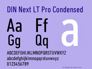 DINNextLTPro-Condensed Version 1.200;PS 001.002;hotconv 1.0.38 Font Sample