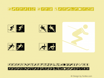 StadiumSans-Pictograms Version 1.00 Font Sample