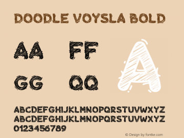 DoodleVoysla-Bold Version 1.000图片样张