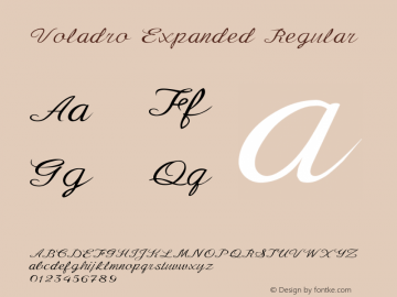 Voladro-ExpandedRegular Version 1.000图片样张