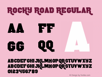 Rocky Road Version 1.00 January 12, 2014, initial release图片样张