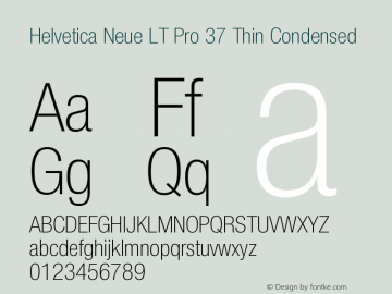 HelveticaNeueLTPro-ThCn Version 1.500;PS 001.005;hotconv 1.0.38图片样张