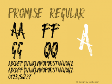Promise Version 001.001 Font Sample