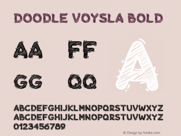 Doodle Voysla Bold Version 1.000 Font Sample