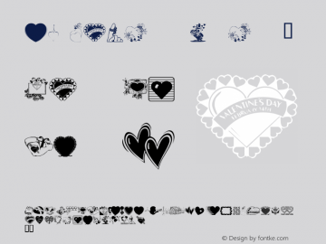 LM Valentines 1 Macromedia Fontographer 4.1 1/15/00 Font Sample