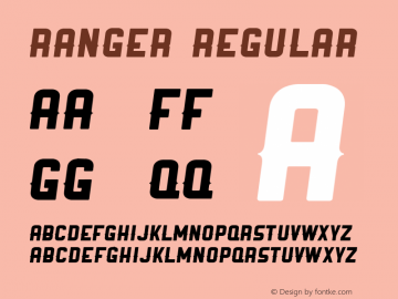 Ranger Regular Version 1.000图片样张