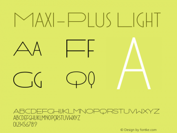 Maxi-Plus Light Version 1.001;PS 001.001;hotconv 1.0.88;makeotf.lib2.5.64775图片样张