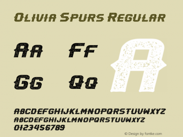 OliviaSpurs-Regular Version 1.000 Font Sample