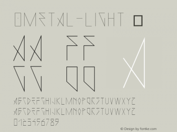 ☞0Metal Light 1.0;com.myfonts.easy.dimitrelima.0metal.light.wfkit2.version.4nWR图片样张